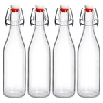 Jobvert Swing Top Bottles 16OZ,4 Pack Glass Brewing Medium, White New. Price: $27.84.