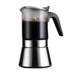 Sixaquae Induction Moka Pot, Crystal Glass-top & Stainless Steel Stovetop Esp... New. Price: $53.77.
