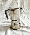 Giannini/la Giannina 3 Cup Italian Moka Pot Espresso Maker, Stainless Steel Used. Price: $249.00.