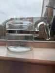 Vintage Pyrex Flameware Cup Glass Coffee Pot Percolator 7754 B Used. Price: $68.00.