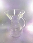 Chemex Pour-over Glass Coffeemaker Handle Series 10-CUP Used. Price: $35.00.