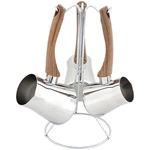 Serenk Definition 4 Pieces Stainless Steel Turkish Coffee Pot Set With Stand New. Price: $33.62.