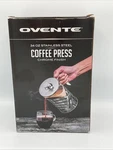 Ovente 34 Ounce French Press Coffee & Tea Maker, Portable Pitcher,silver Open. Price: $19.99.
