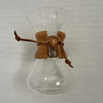 Chemex Vintage Pour-over Coffee Maker Pyrex Glass Wood Collar Usa New. Price: $35.00.