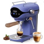 Nesskoko Espresso Machine Steam Milk Frother Semi Automatic 20 Bar Compact Blue New. Price: $157.92.