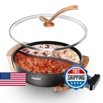 Multi-temp Electric Hot Pot With Dual Dividers, 1100W Fast Heat & Auto Safety Sh New. Price: $77.75.
