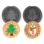 Dash Multimaker Mini System Removable Set - 2 Plates, Snowman & Tree New. Price: $14.76.