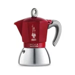 Bialetti Coffee Maker, Model 0006942 Moka Induction, Chrome And Red, For New. Price: $61.33.