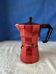 Primula Pere - 3306 Cup Aluminum Espresso Coffee Maker Red Open. Price: $60.00.