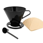 Single Cup Pour Over Coffee Dripper With Scoop & 10 Filters #2 Cone Brewer Bpa New. Price: $10.95.