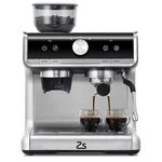 Garvee Espresso Machine With Grinder, Barista For Home, Silver Open. Price: $319.51.
