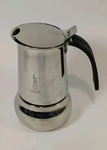 Bialetti Kitty Stovetop Espresso Maker Stainless Steel 6" Used. Price: $44.99.