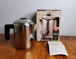 Vintage Copco Stove Top Percolator Stainless Steel 8 Cup Coffee Pot Read* Used. Price: $19.44.