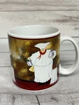 The Sakura Table Dente Coffee Cup Mug Italian Cook Chef Restuarant Stoneware Used. Price: $9.79.