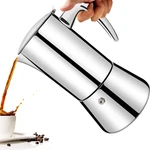 No Coating Cup Thickened 304 Stainless Steel Moka Pot Stovetop Espresso Maker New. Price: $37.56.