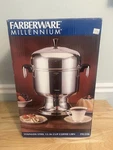 Farberware Millennium 12-36 Cup Stainless Electric Coffee Urn Percolator Fsu 236 Open. Price: $99.95.
