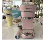 Laekerrt CMEP01 Pink Espresso Machine 1350W Steam Wand Portafilter Water Tank Used. Price: $180.00.