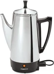 12 Cup Coffee Percolator Presto 02811 Stainless Steel Electric *dented* Open. Price: $67.97.