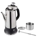 Kffkff 12-CUP Electric Percolator Coffee Pot Stainless Steel Maker Silver New. Price: $45.36.