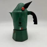 Bialetti Moka Alpina Pot Green Limited Edition Stovetop Espresso Coffee Maker Used. Price: $39.99.