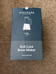 Ovalware RJ3 Cold Brew Maker 1.5L Glass Carafe Iced Coffee Tea Pitcher 6-CUP Open. Price: $40.00.
