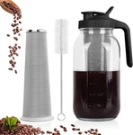 Cold Brew Coffee MAKER,64 Oz Mason Jar Pitcher With Stainless Steel Filter, Pour New. Price: $24.95.