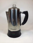 Elite Gourmet EC923 Electric 12CUP Coffee Percolator Stainless Steel Keep Warm Used. Price: $40.00.