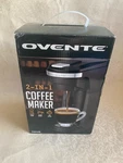 Ovente 2-IN-1 Single Serve Coffee Maker K-cup Pod & Ground Brewer Black New. Price: $24.95.