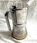Giannini/la Giannina 9 Cup Italian Moka Pot Espresso Maker, Stainless Steel Used. Price: $329.00.
