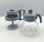 Vtg Gemco Perk & Kettle Microwave Percolator Coffee Tea Pot Blue 2-4 Cup Used. Price: $29.99.