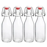 Jobvert Swing Top BOTTLES,8.5OZ 4 Pack Flip Glass Medium, White New. Price: $20.02.
