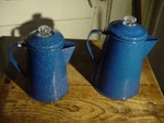 (2) Gsi Outdoors Percolator Coffee Pots Glacier Blue Enamel Steel 6 And 8 Cup New. Price: $29.99.
