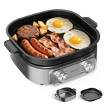 Cook Steak Eggs Ramen Faster - 6QT Electric Skillet With Grill New. Price: $179.99.