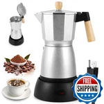 Aozbz Moka Pot Electric Espresso Maker 300ML 6 Cups Portable Coffee New. Price: $55.69.