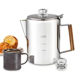 Apoxcon Coffee Percolator Camping Cups, Stainless STEEL-9 Standard New. Price: $49.59.