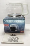 Melitta White Cup Automatic Drip Coffee Maker Carafe / Pot Model RCA-4U In Box Open. Price: $18.99.