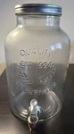 2 Gal Glass Mason Jar Jug Party Drink Beverage Dispenser Country Pitcher Spigot Used. Price: $35.99.