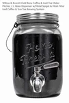Willow & Everett Cold Brew Coffee Iced-tea Maker 2L Glass Metal Spigot Mesh New. Price: $15.99.