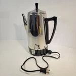 Presto 0281104 Stainless Steel Electric Coffee Percolator 12 Cup Works Vintage Used. Price: $32.99.