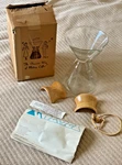 New 1969 Pyrex Chemex Pour Over Coffee Maker Original Box Green Stamp Corning Ny. Price: $69.88.