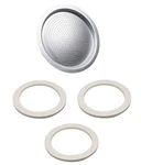 Univen 2.25" (57MM) Espresso Filter And Gasket Seals Compatible With Bialetti 3 New. Price: $9.49.