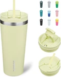 22OZ Insulated With Lid And Straw Stainless Steel Tumblers Travel Coffee New. Price: $20.21.