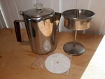 Eurolux Percolator Coffee Maker Pot - 9 Cups Durable Stainless Steel... Used. Price: $26.59.
