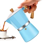 Vaolvpant 3 Aluminum Moka Pot Classic Stovetop Espresso Cup, Blue New. Price: $27.99.