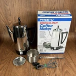 Vtg Presto 2-12 -cup Stainless Steel Percolator Coffee Maker Model 02811 Works! Used. Price: $34.99.