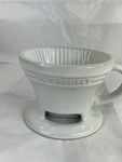 Le Creuset Dripper Coffee Brewer White Used. Price: $42.99.