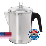 Primula Today Aluminum Stovetop Percolator Coffee Maker - 9 Cup New. Price: $28.46.