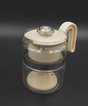Gemco Stovetop Almond Coffee Pot 2-4 Cup C-44 Glass Percolator Pyrex Used. Price: $19.99.