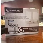 Amzchef CM1636 Espresso Machine 20 Bar 1350W Stainless Steel Digital Panel New. Price: $70.00.