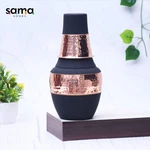 Sama Homes Pure Copper Silk Black Venus Pot 1400ML Hand-hammered Bottle With New. Price: $73.27.
